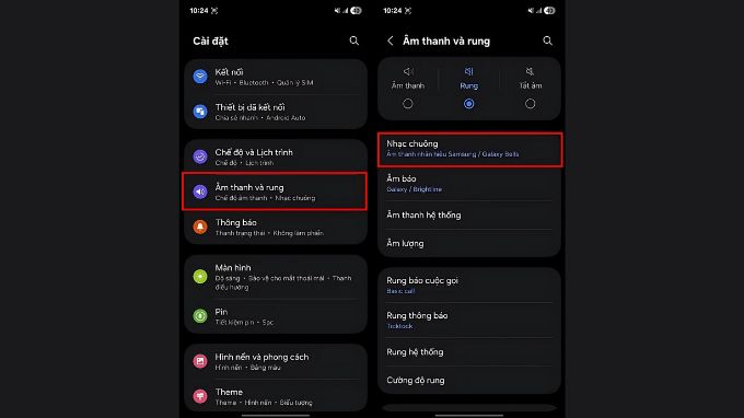 Thủ thuật đổi nhạc chuông trên Galaxy A36