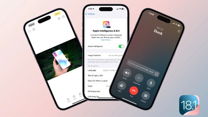 iOS 18.1 có mặt trên tất cả các mẫu iPhone tương thích