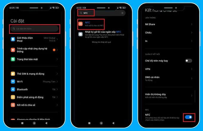 Cách bật NFC trên Xiaomi