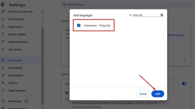Cách cài đặt tiếng Việt cho Google Chrome trên máy tính