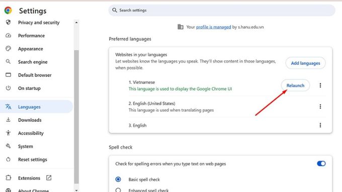 Cách cài đặt tiếng Việt cho Google Chrome trên máy tính
