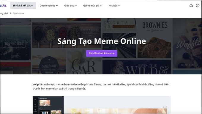 Cách chế ảnh meme online bằng Canva