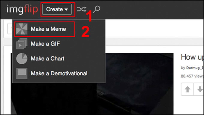 Cách chế ảnh meme online với Imgflip
