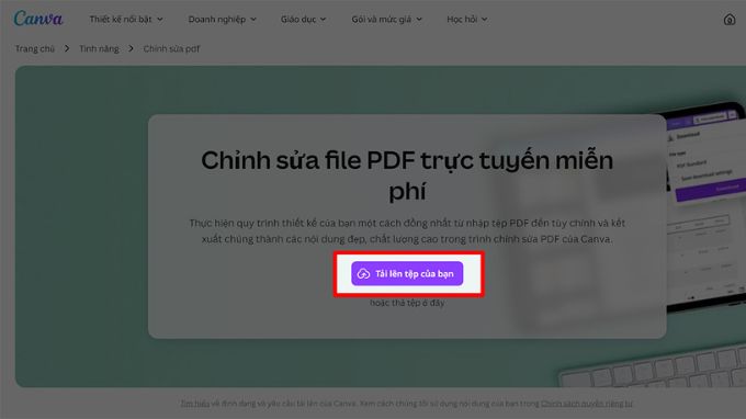 Cách chỉnh sửa file PDF trong Canva