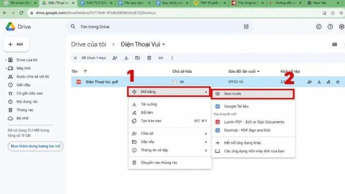 Sửa file PDF miễn phí trên máy tính bằng Google Drive