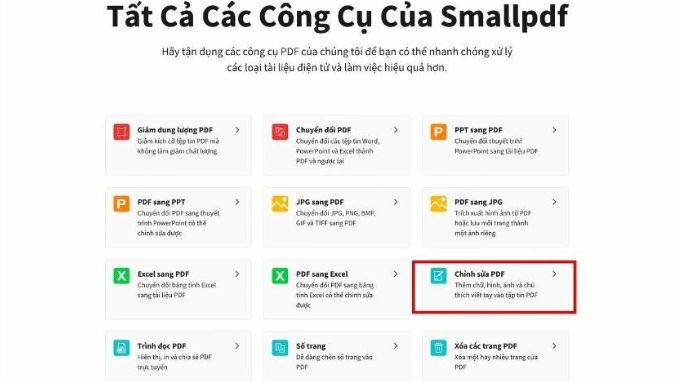 Công cụ SmallPDF