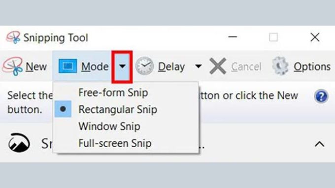 Phần mềm Snipping Tool