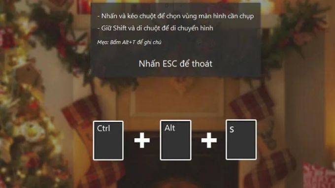 Dùng tổ hợp phím Ctrl + Alt + S