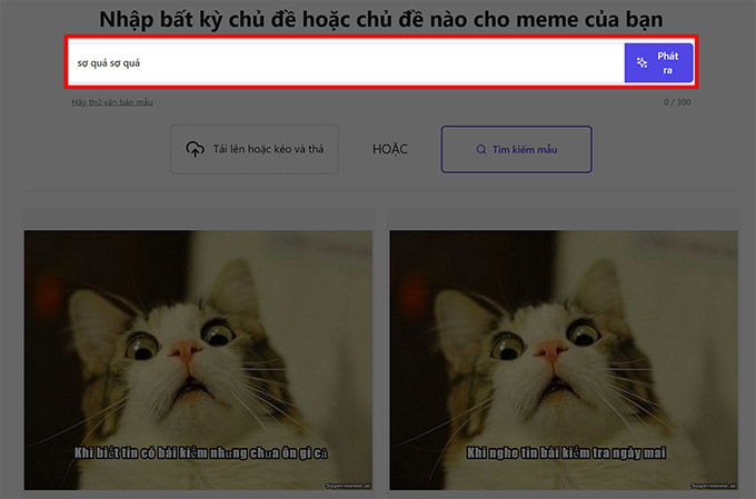 Cách tìm kiếm và tạo ảnh meme online bằng Super Meme