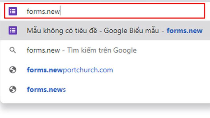 Cách tạo Google Form từ Google Biểu Mẫu