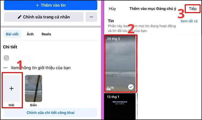 Cách tạo tin mới để đăng lên story nổi bật trên Facebook bằng điện thoại