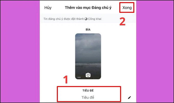 Cách tạo tin mới để đăng lên story nổi bật trên Facebook bằng điện thoại