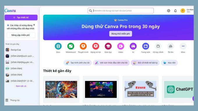 Canva – Công cụ AI tạo poster phổ biến nhất