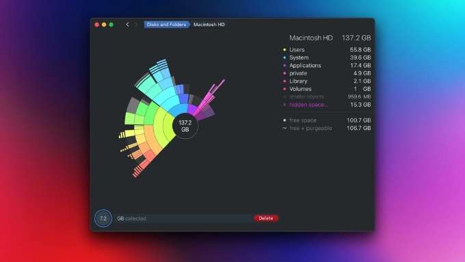 DaisyDisk là ứng dụng cho MacBook giúp quét & dọn ổ đĩa nhanh chóng