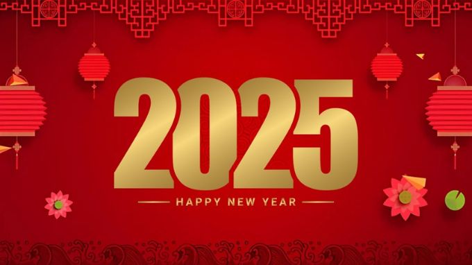 Hình nền background Tết Nguyên Đán 2025 lồng đèn