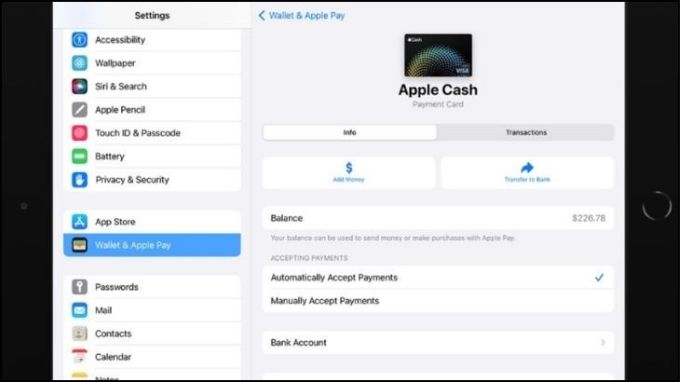 Cách thêm ​thẻ Apple Pay trên iPad