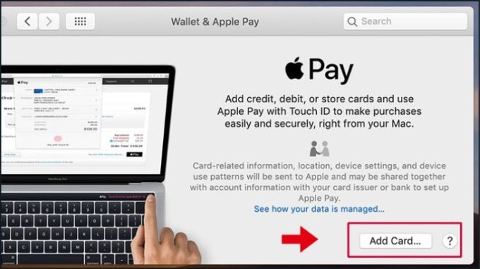 Cách thêm thẻ Apple Pay trên iMac hoặc MacBook