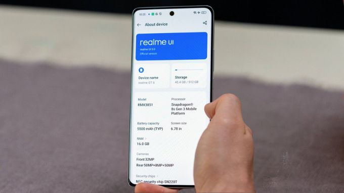 Thông số cấu hình của Realme GT6