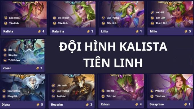 Đội hình Tiên Linh Kalista