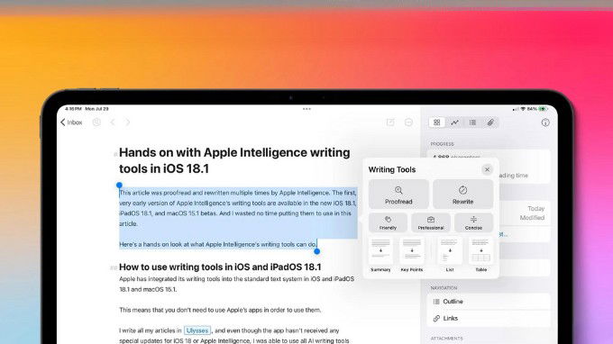 Apple Intelligence công cụ Language Tools