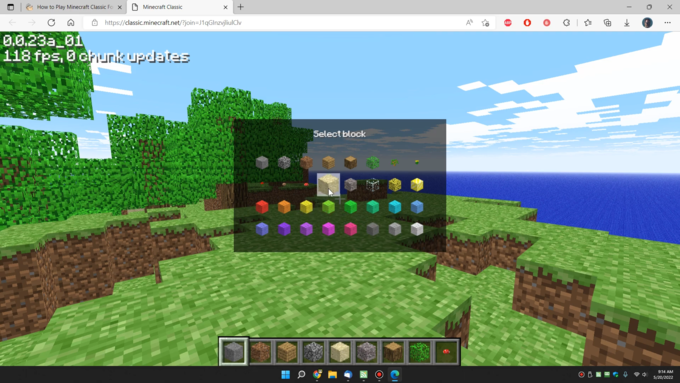 Hướng dẫn chi tiết cách chơi Minecraft trên web bước 5