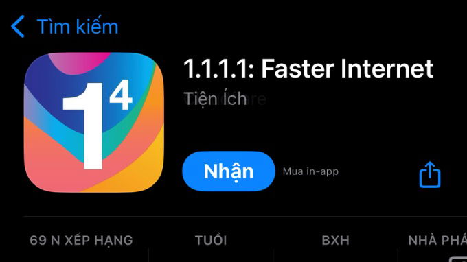 Cách cài đặt 1.1.1.1 trên điện thoại