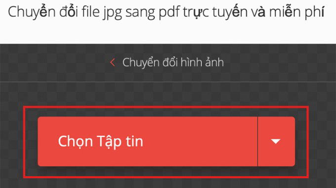 Chuyển ảnh sang PDF trên Convertio