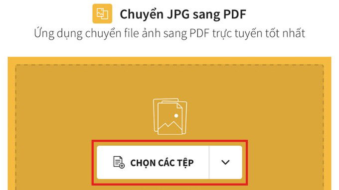 Chuyển ảnh sang PDF trên Smallpdf