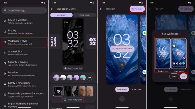 Đối với Android