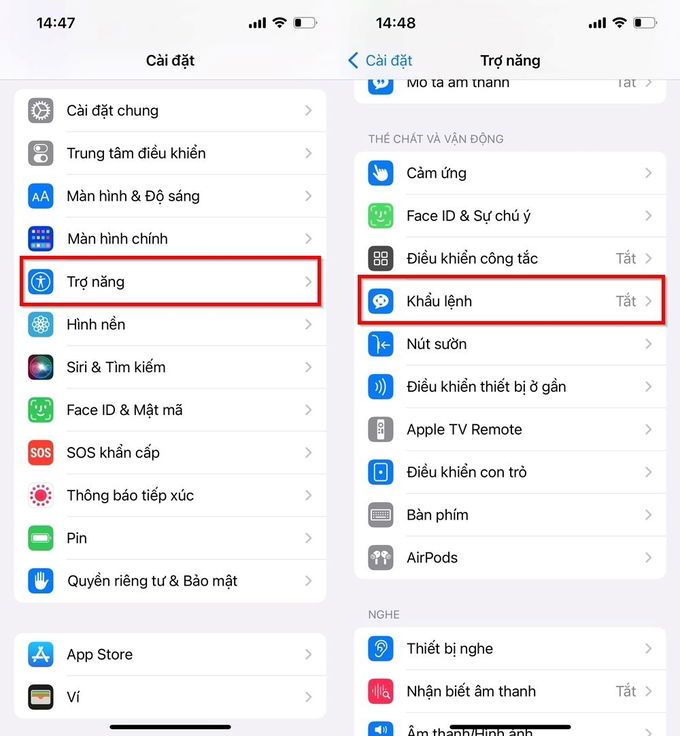 Truy cập vào ứng dụng Cài đặt trên iPhone