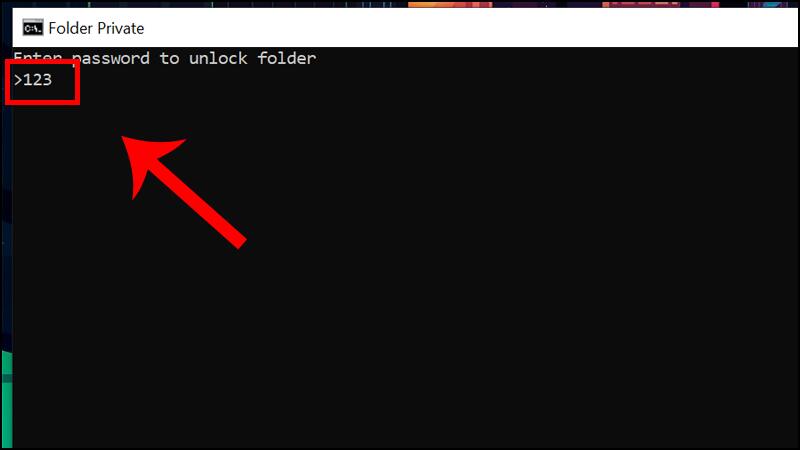 Cách đặt pass cho folder bằng đoạn mã lệnh