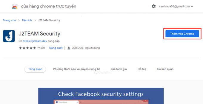 Sử dụng J2TEAM Security thống kê tin nhắn Facebook