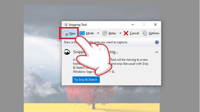 Dùng công cụ Snipping Tool chụp ảnh màn hình máy tính