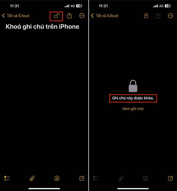 Cách khóa ghi chú trên iPhone và đóng lại ghi chú đã khóa