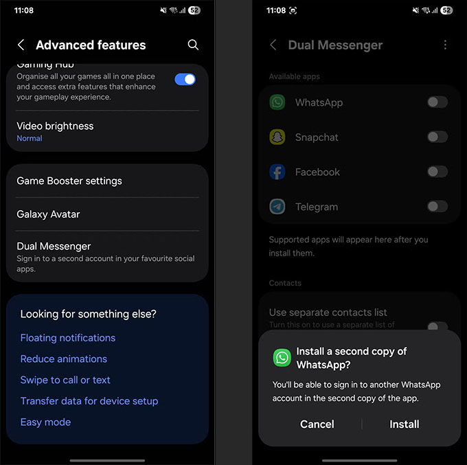 dual-messenger-Sử dụng hai tài khoản cho WhatsApp, Telegram và nhiều hơn nữa