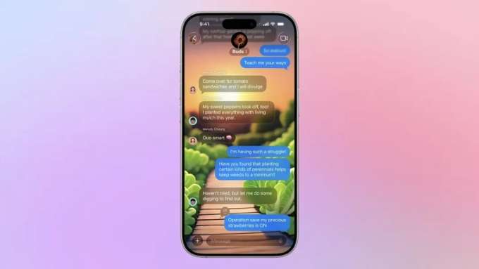 iMessage khi Apple phát hành iOS 26 Public Beta