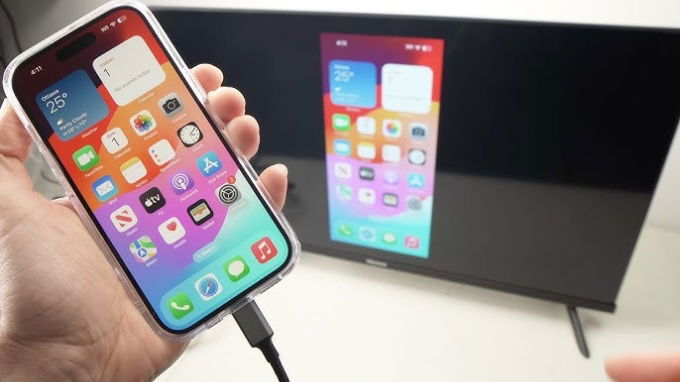 Kết nối iPhone với tivi bằng cổng HDMI