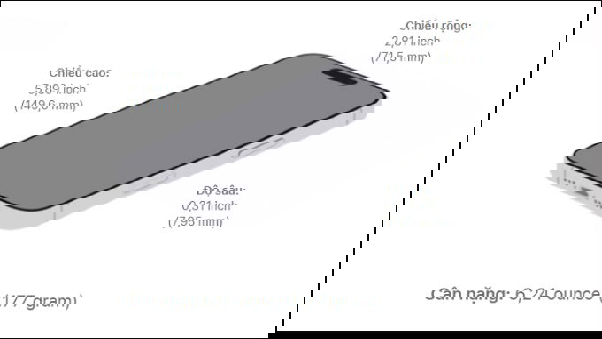Phone 17 sở hữu kích thước tổng thể 149.6 x 71.5 x 7.8 mm và trọng lượng 178 gram