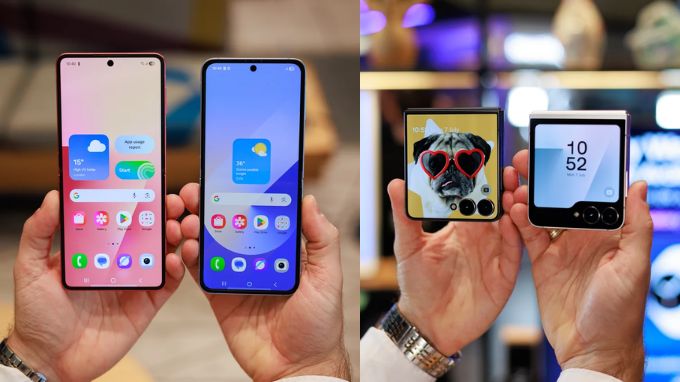 Màn hình Galaxy Z Flip 7 và Z Flip 6