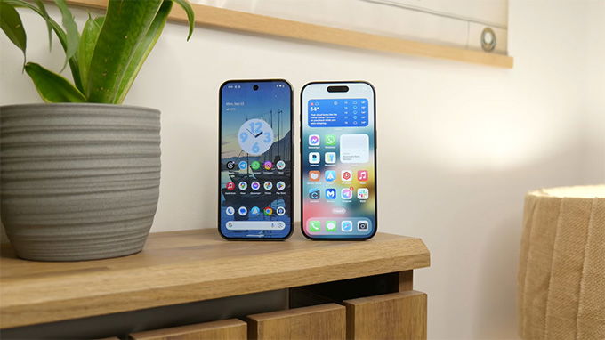 Màn hình Pixel 9 Pro và iPhnne 16 Pro đều có kích thước 6,3 inch