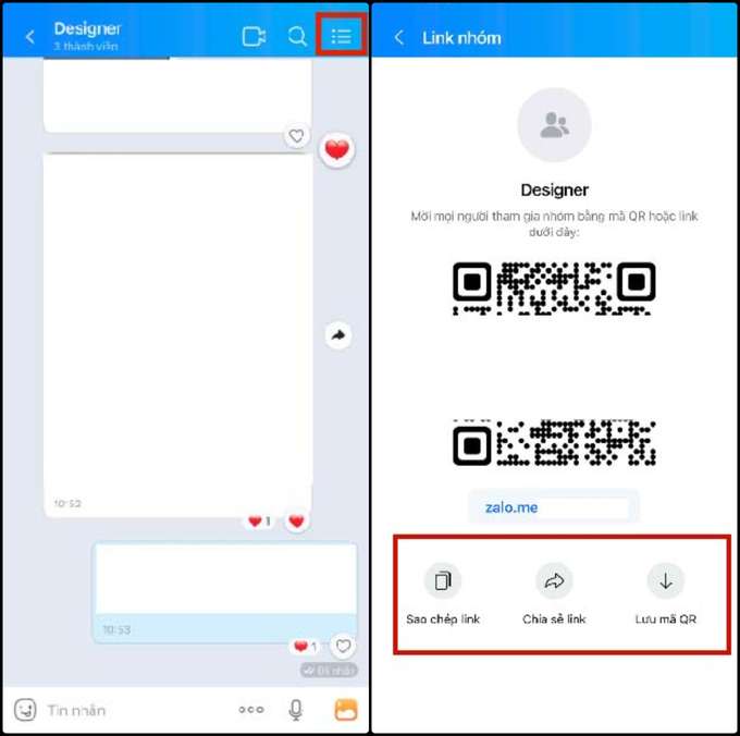 cách lấy link zalo cá nhân, nhóm chat trên điện thoại