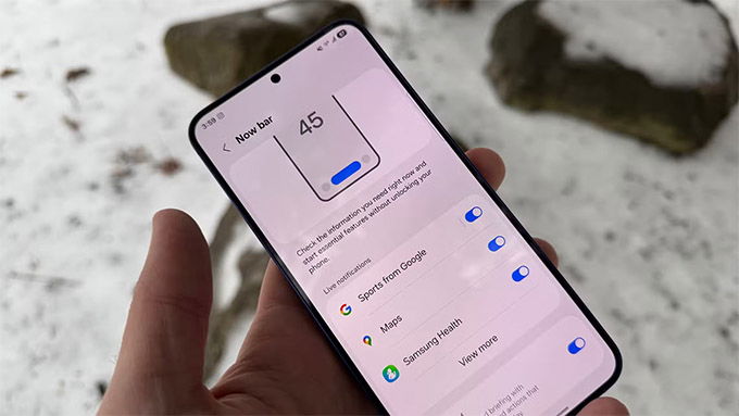 Now Bar trên One UI 8 sẽ mở rộng thêm nhiều tiện ích