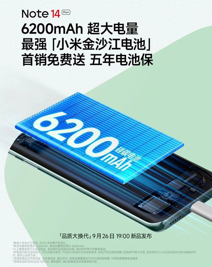 Pin khủng 6.200mAh