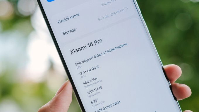 Thông số kỹ thuật của Xiaomi 14 Pro