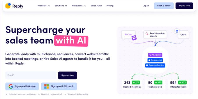 Reply.io công cụ AI hỗ trợ bán hàng online hiệu quả