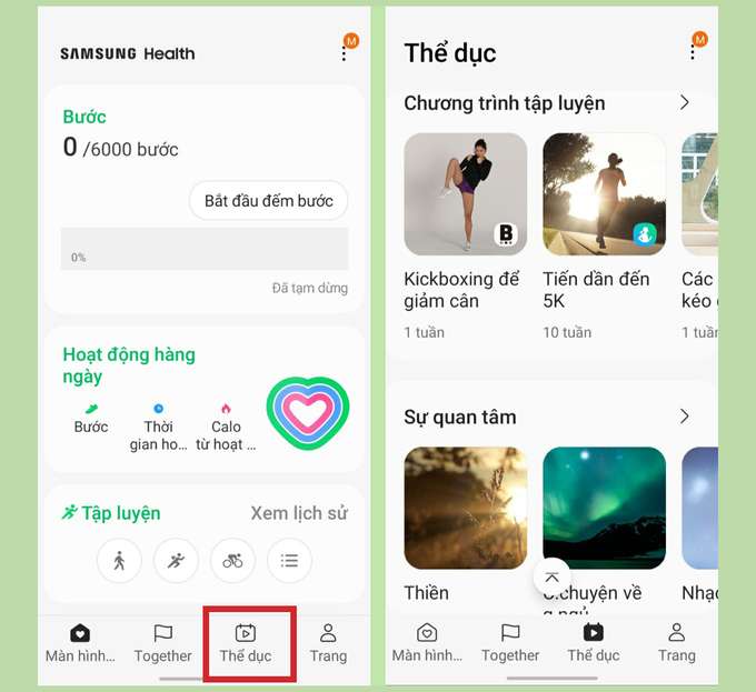 tìm hiểu Samsung Health là gì và theo dõi chương trình tập luyện