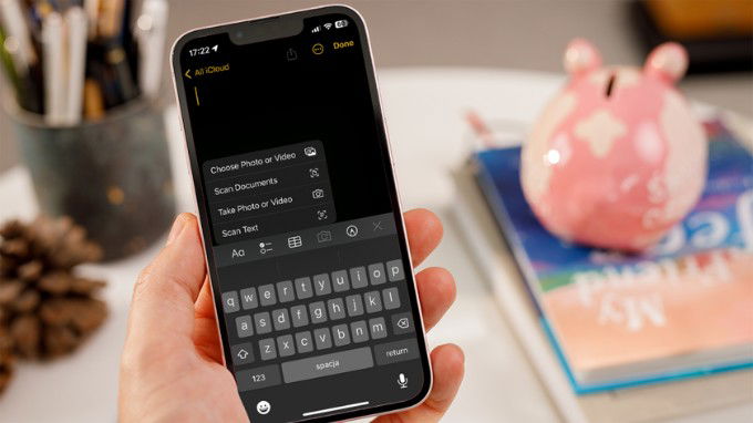 Scan tài liệu trên iPhone bởi ứng dụng Ghi chú