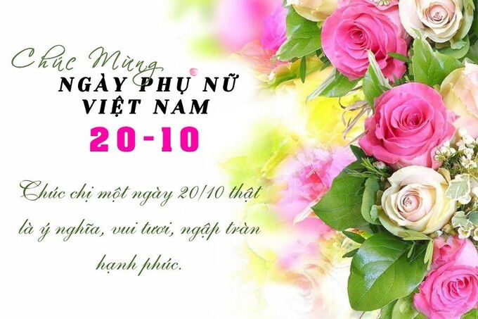Thiệp chúc mừng ngày 20/10 tặng chị em gái