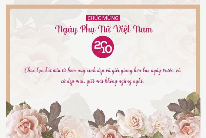 Mẫu thiệp 20/10 đẹp tặng đồng nghiệp, bạn bè