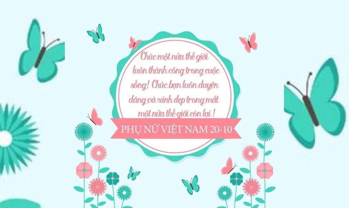 Mẫu thiệp 20/10 đẹp tặng đồng nghiệp, bạn bè